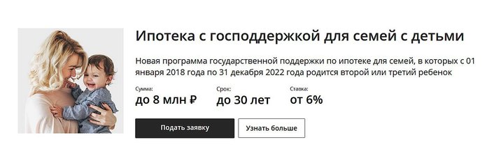 Ипотека с господдержкой в Сбербанке