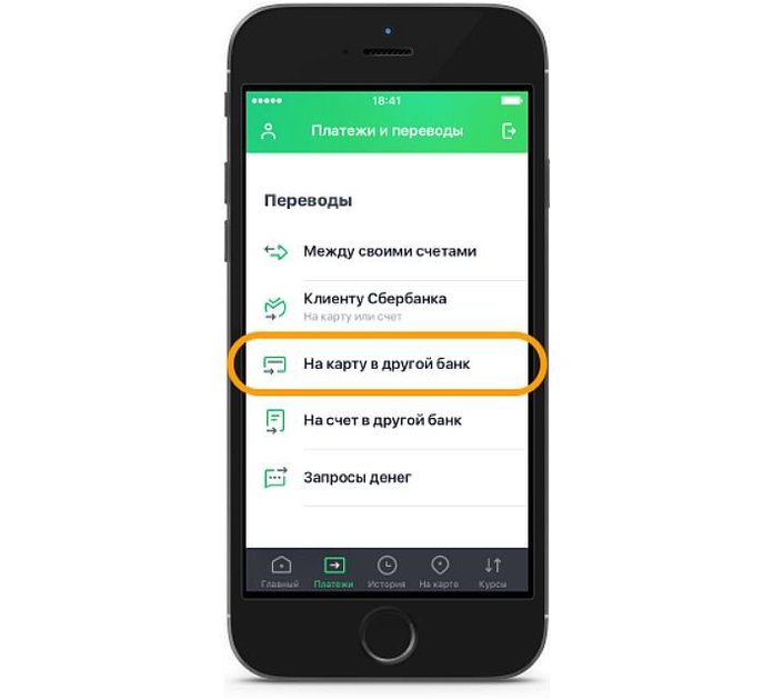 Оплата кредита другого банка через мобильное приложение Сбербанка